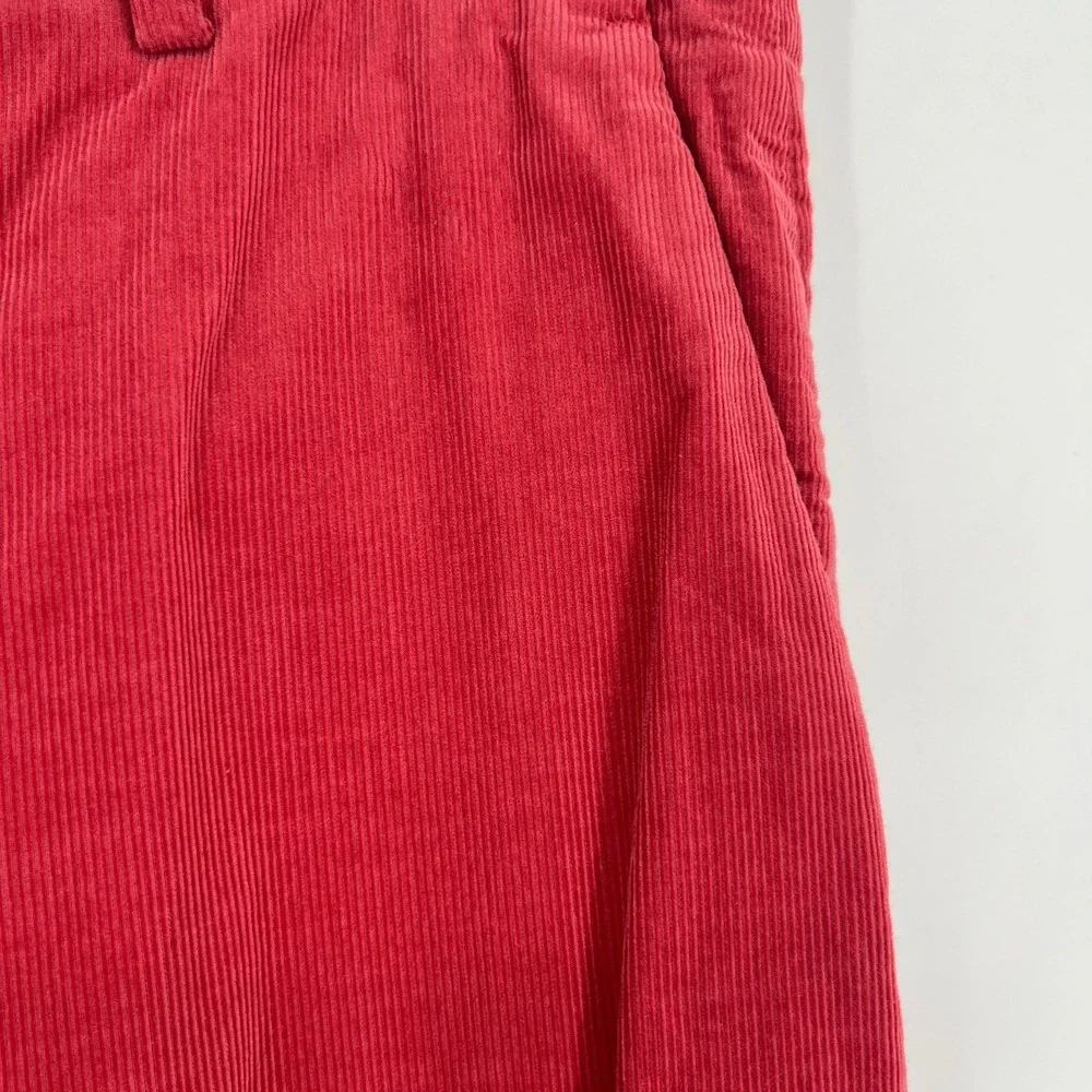 J Crew Kenmare Pants Mens 32 Corduroy Red Preppy Italian Duca‎ Visconti